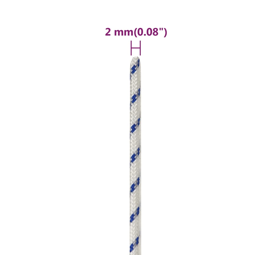 Corda Nautica Bianca 2 mm 25 m in Polipropilene