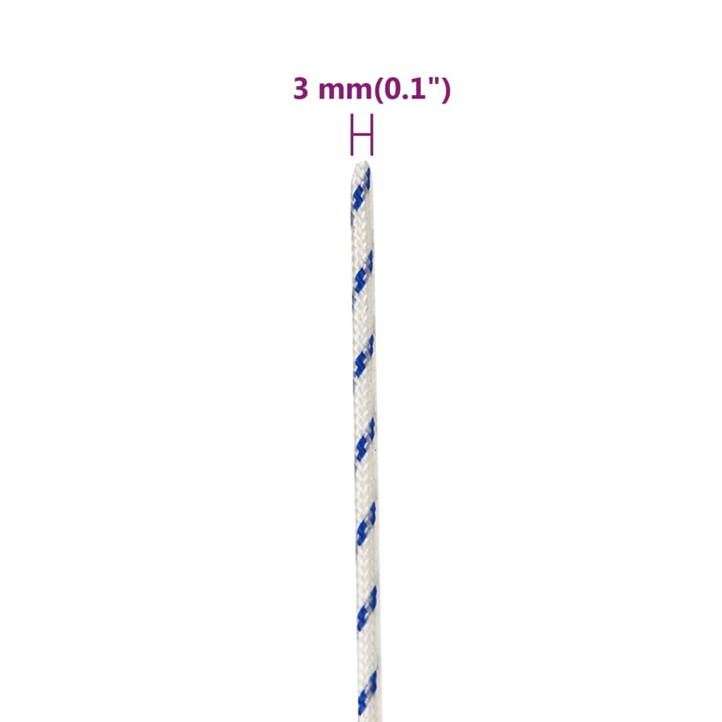 Corda Nautica Bianca 3 mm 50 m in Polipropilene