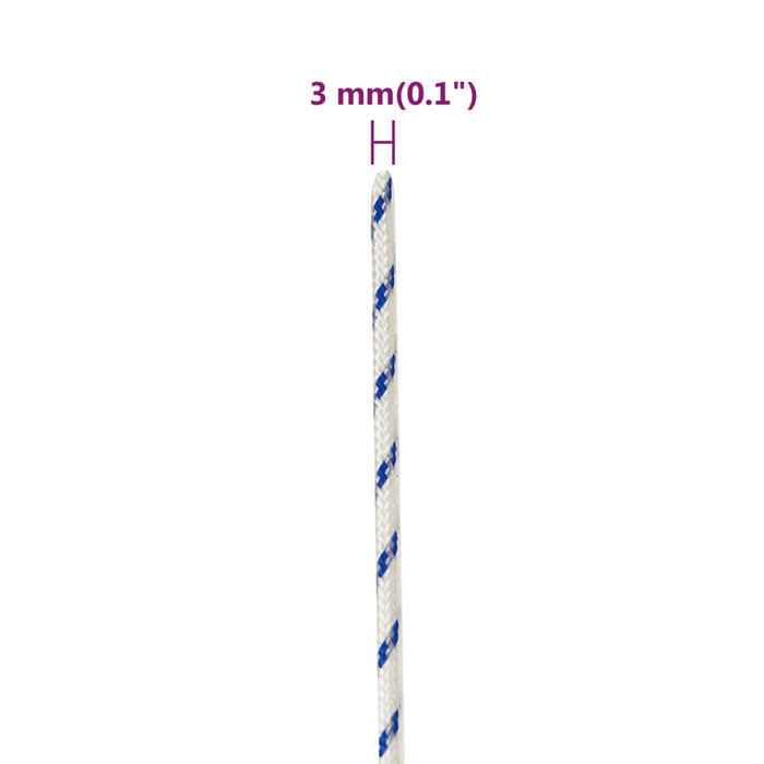 Corda Nautica Bianca 3 mm 100 m in Polipropilene 152271