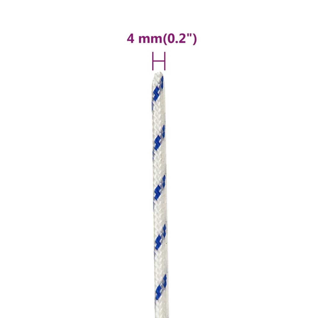 Corda Nautica Bianca 4 mm 25 m in Polipropilene