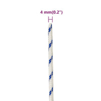 Corda per barca Bianca 4 mm 500 m in Polipropilene 152278