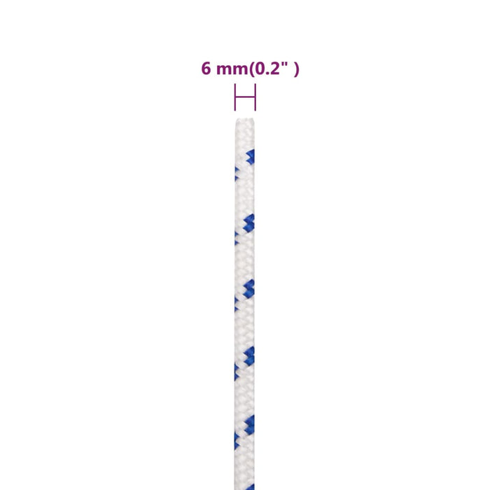 Corda per barca Bianca 6 mm 50 m in Polipropilene 152285