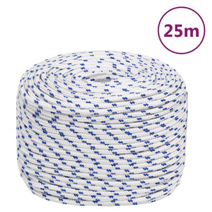 Corda Nautica Bianca 8 mm 25 m in Polipropilene cod mxl 49782