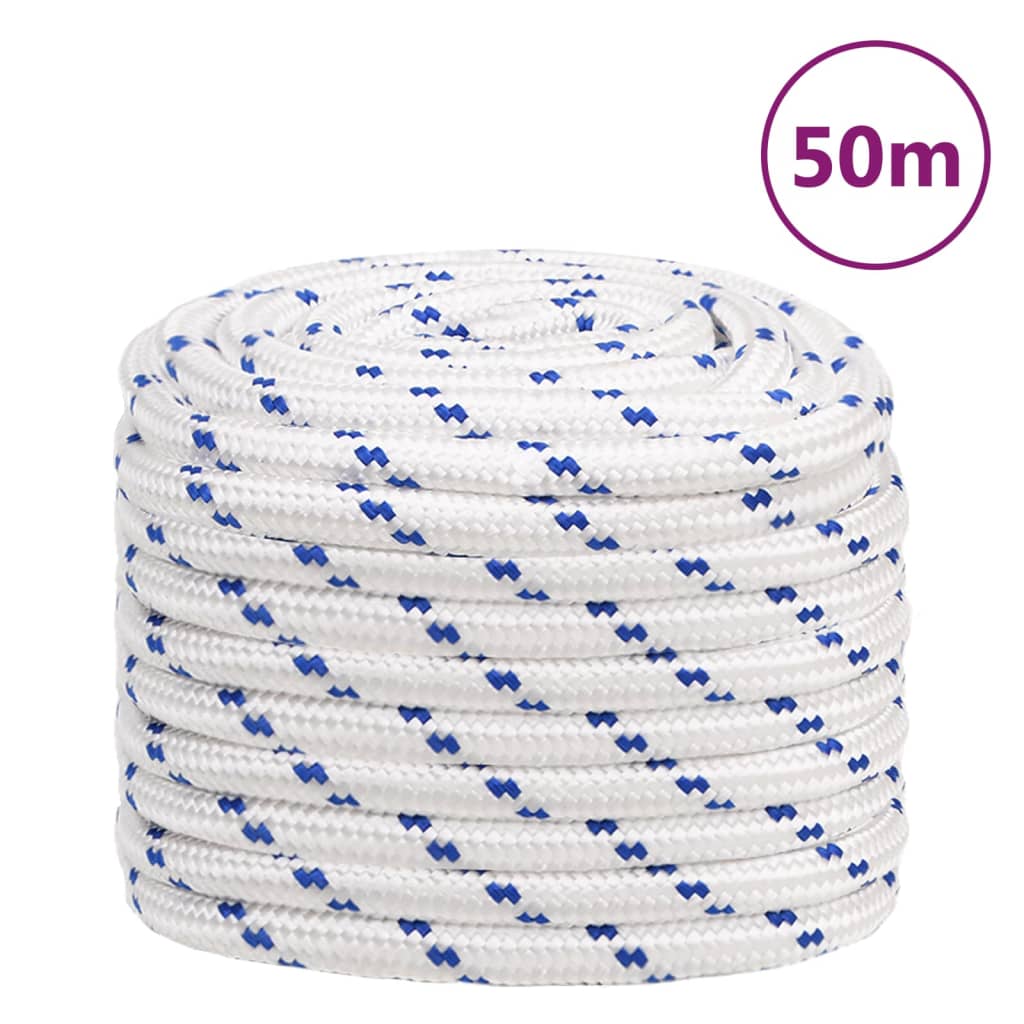 Corda Nautica Bianca 20 mm 50 m in Polipropilene cod mxl 42657