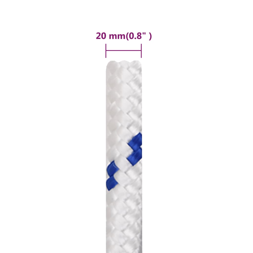 Corda Nautica Bianca 20 mm 50 m in Polipropilene 152315