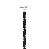 Corda Nautica Nera 8 mm 25 m in Polipropilene cod mxl 42747