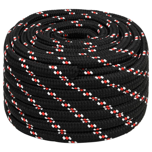 Corda Nautica Nera 20 mm 25 m in Polipropilene cod mxl 47705