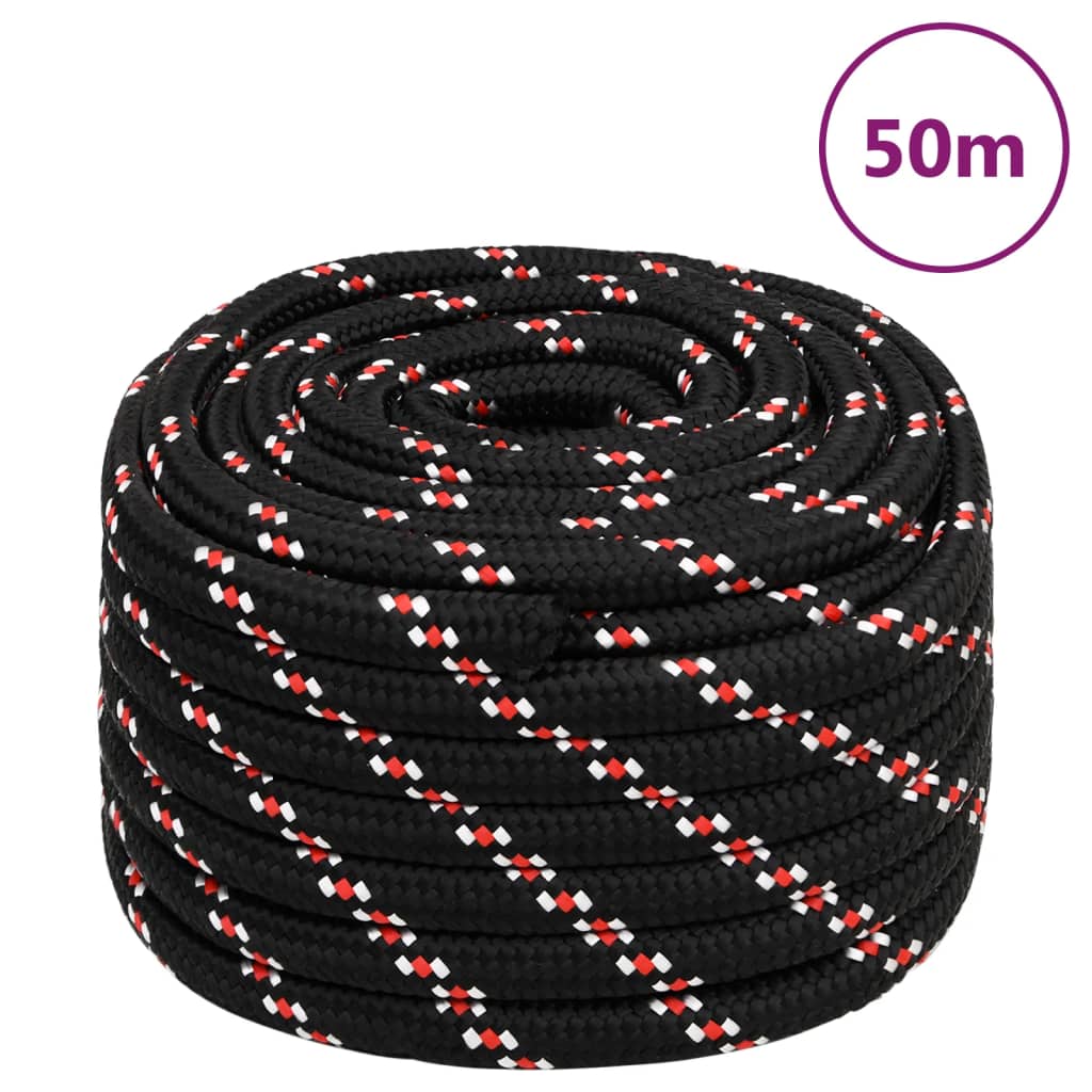 Corda Nautica Nera 20 mm 50 m in Polipropilene cod mxl 45522