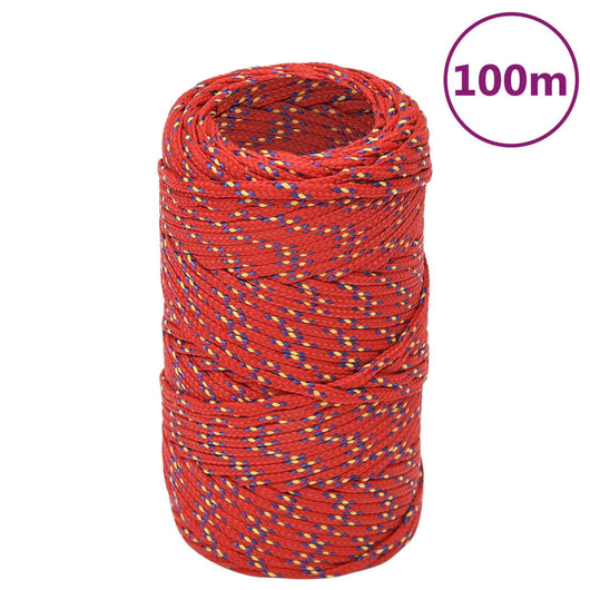 Corda Nautica Rossa 2 mm 100 m in Polipropilene cod mxl 53780