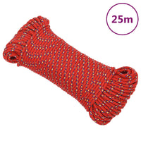 Corda Nautica Rossa 3 mm 25 m in Polipropilene