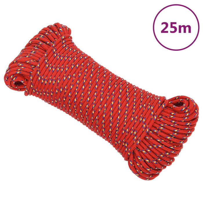 Corda Nautica Rossa 3 mm 25 m in Polipropilene