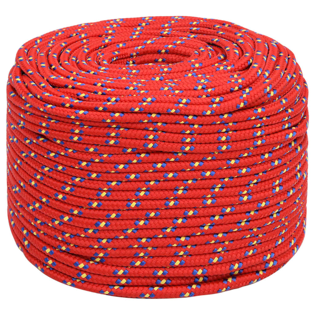 Corda Nautica Rossa 6 mm 25 m in Polipropilene