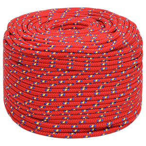 Corda Nautica Rossa 6 mm 25 m in Polipropilene