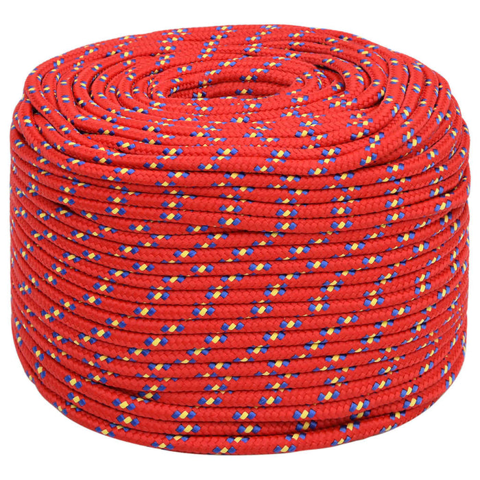 Corda Nautica Rossa 6 mm 25 m in Polipropilene