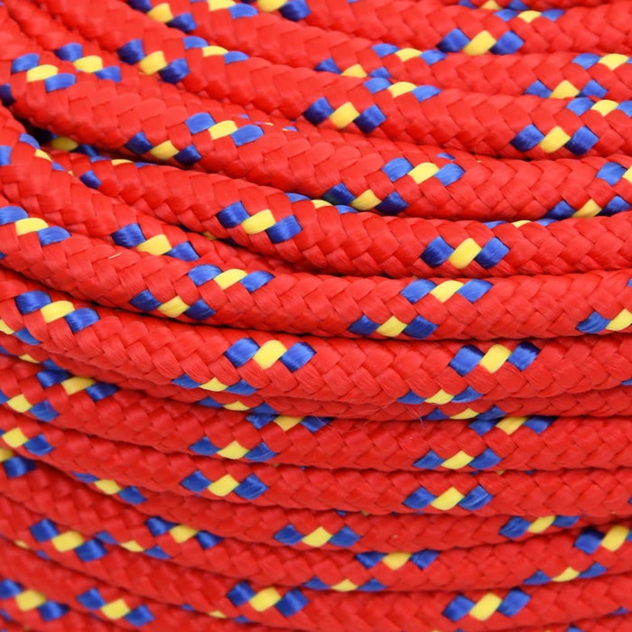 Corda Nautica Rossa 6 mm 50 m in Polipropilene cod mxl 53024