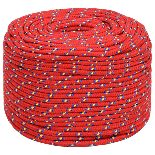 Corda Nautica Rossa 8 mm 25 m in Polipropilene 152395