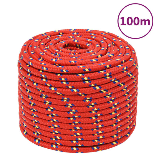 Corda Nautica Rossa 12 mm 100 m in Polipropilene 152407