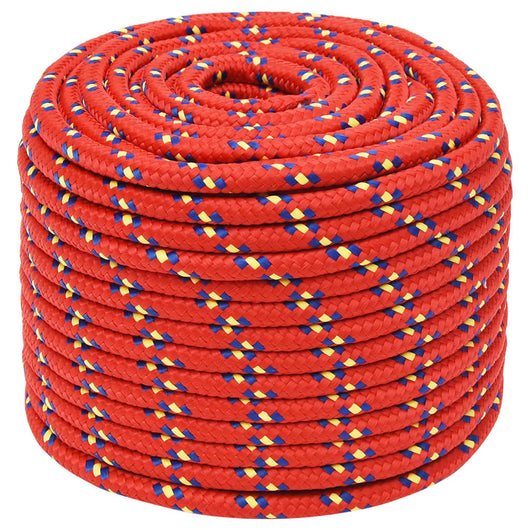 Corda Nautica Rossa 14 mm 100 m in Polipropilene cod mxl 49439