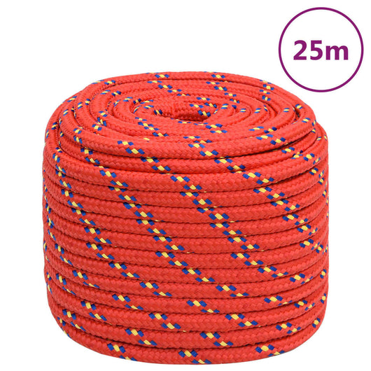 Corda Nautica Rossa 18 mm 25 m in Polipropilene cod mxl 47257