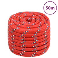 Corda Nautica Rossa 20 mm 50 m in Polipropilene cod mxl 45520