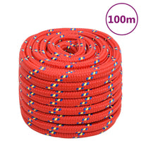 Corda Nautica Rossa 20 mm 100 m in Polipropilene cod mxl 47703