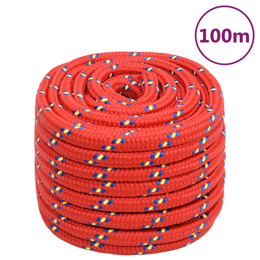 Corda Nautica Rossa 20 mm 100 m in Polipropilene cod mxl 47703