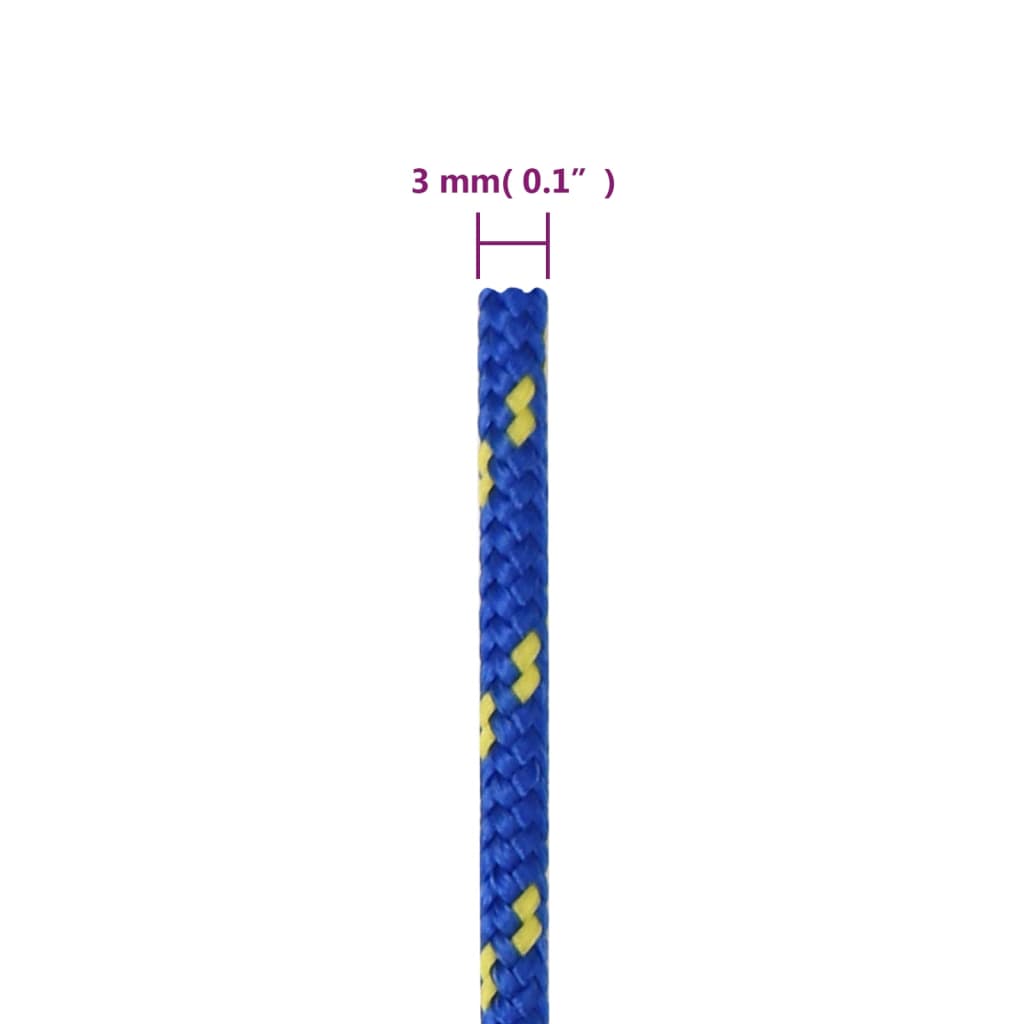 Corda Nautica Blu 3 mm 25 m in Polipropilene