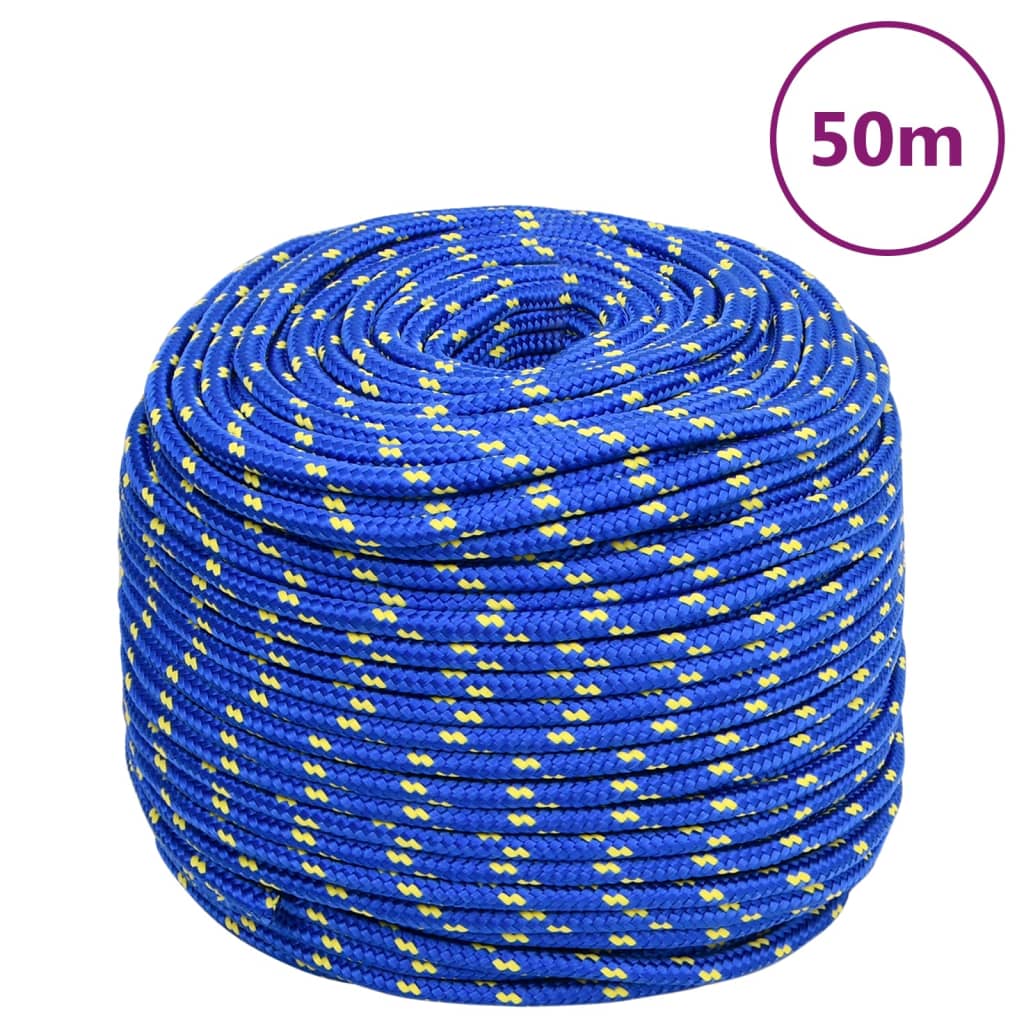 Corda Nautica Blu 6 mm 50 m in Polipropilene 152444