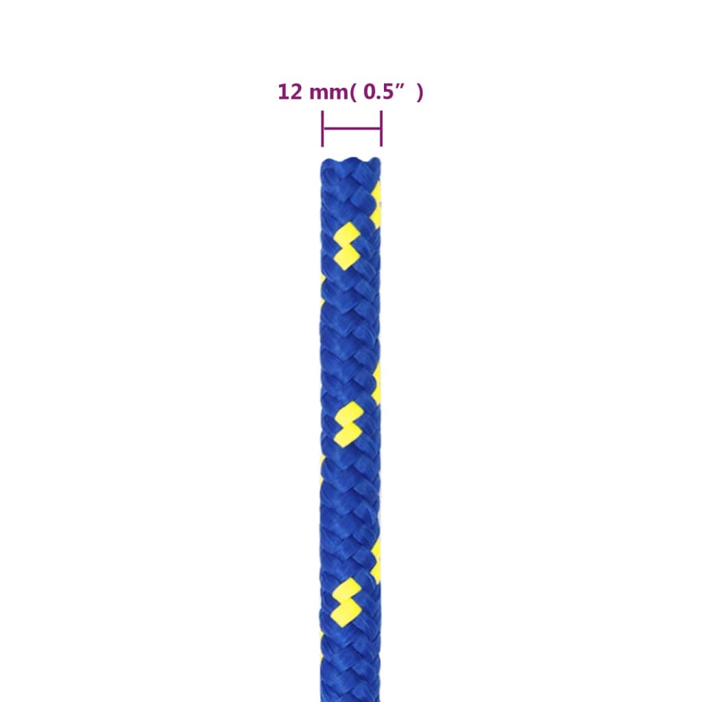 Corda Nautica Blu 12 mm 100 m in Polipropilene cod mxl 47425