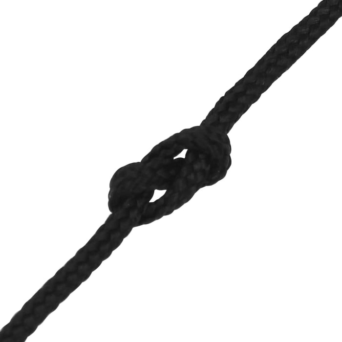 Corda Nautica Completamente Nera 4 mm 100 m in Polipropilene 152488