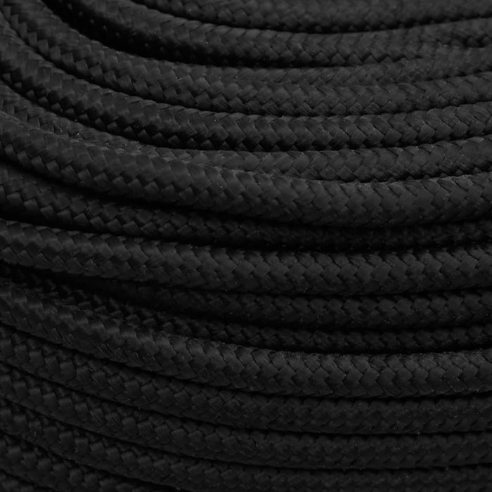 Corda Nautica Completamente Nera 6 mm 250 m in Polipropilene 152499