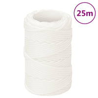 Corda Nautica Completamente Bianca 2 mm 25 m in Polipropilene