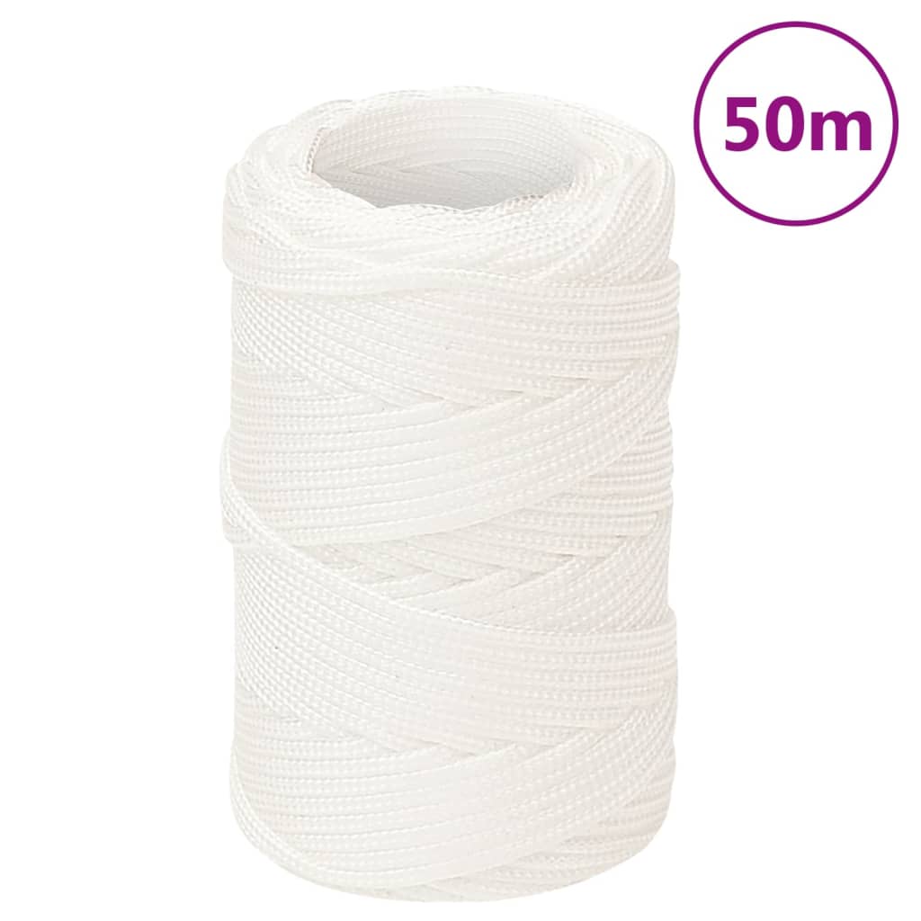 Corda Nautica Completamente Bianca 2 mm 50 m in Polipropilene 152530