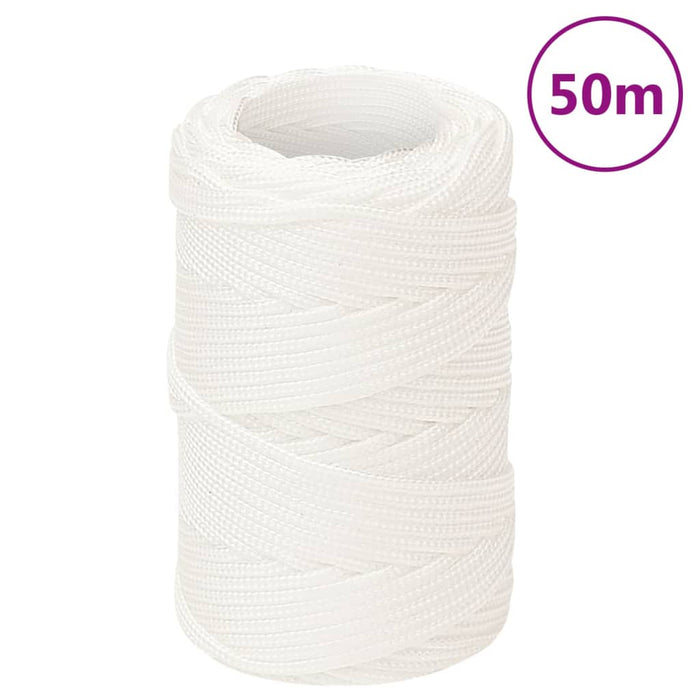 Corda Nautica Completamente Bianca 2 mm 50 m in Polipropilene