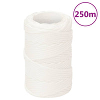 Corda Nautica Completamente Bianca 2 mm 250 m in Polipropilene