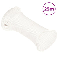 Corda Nautica Completamente Bianca 3 mm 25 m in Polipropilene