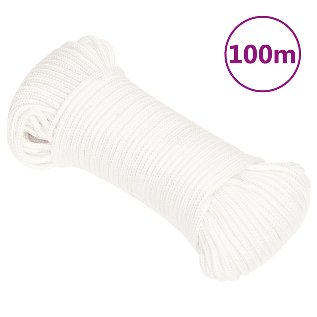 Corda Nautica Completamente Bianca 3 mm 100 m in Polipropilene