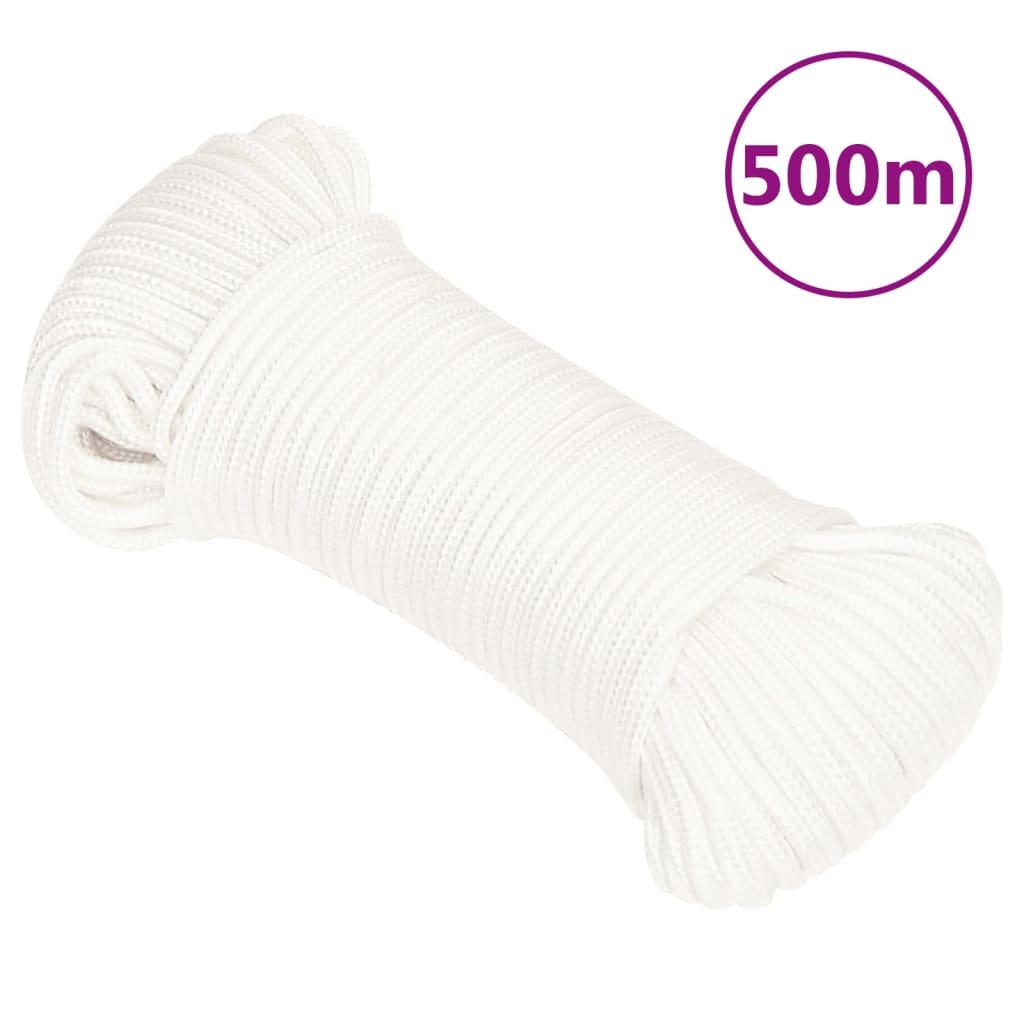 Corda Nautica Completamente Bianca 4 mm 500 m in Polipropilene