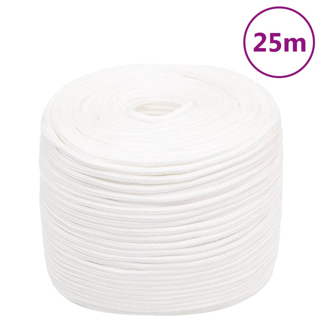 Corda Nautica Completamente Bianca 6 mm 25 m in Polipropilene 152549