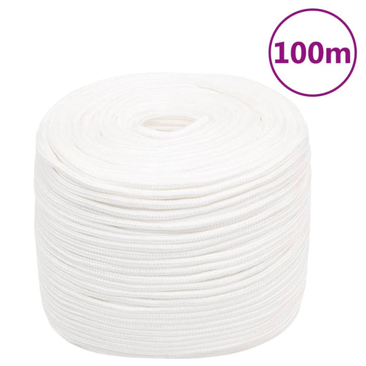 Corda Nautica Completamente Bianca 8 mm 100 m in Polipropilene 152556