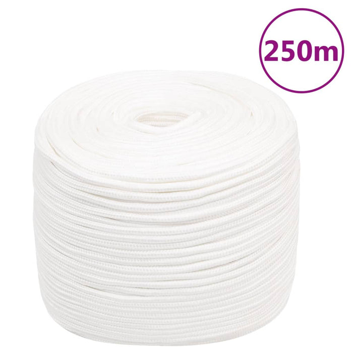 Corda Nautica Completamente Bianca 8 mm 250 m in Polipropilene 152557