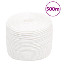 Corda Nautica Completamente Bianca 8 mm 500 m in Polipropilene 152558