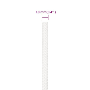 Corda Nautica Completamente Bianca 10 mm 25 m in Polipropilene 152559