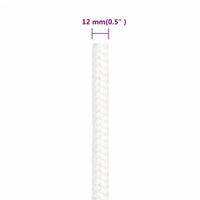 Corda Nautica Completamente Bianca 12 mm 25 m in Polipropilene 152564