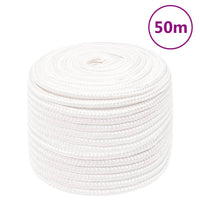 Corda Nautica Completamente Bianca 12 mm 50 m in Polipropilene 152565