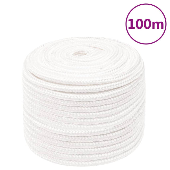 Corda Nautica Completamente Bianca 12 mm 100 m in Polipropilene 152566