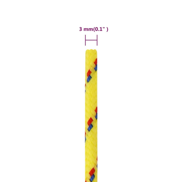 Corda Nautica Gialla 3 mm 25 m in Polipropilene