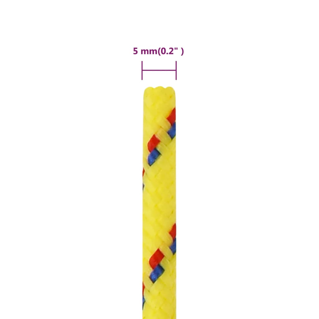 Corda per barca Gialla 5 mm 250 m in Polipropilene 152600