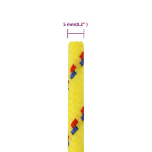 Corda per barca Gialla 5 mm 250 m in Polipropilene 152600