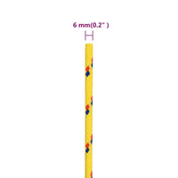 Corda Nautica Gialla 6 mm 25 m in Polipropilene